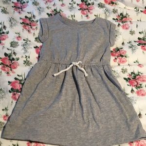 Gap kids grey jersey dress w/ nautical rope tie☀️